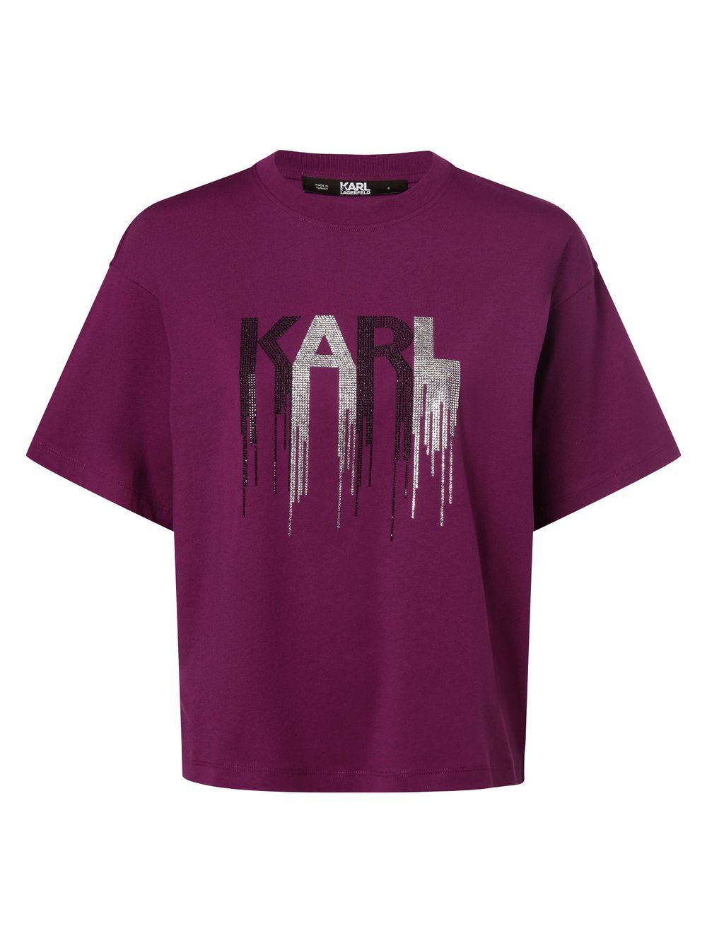 KARL LAGERFELD - T-shirt damski, lila