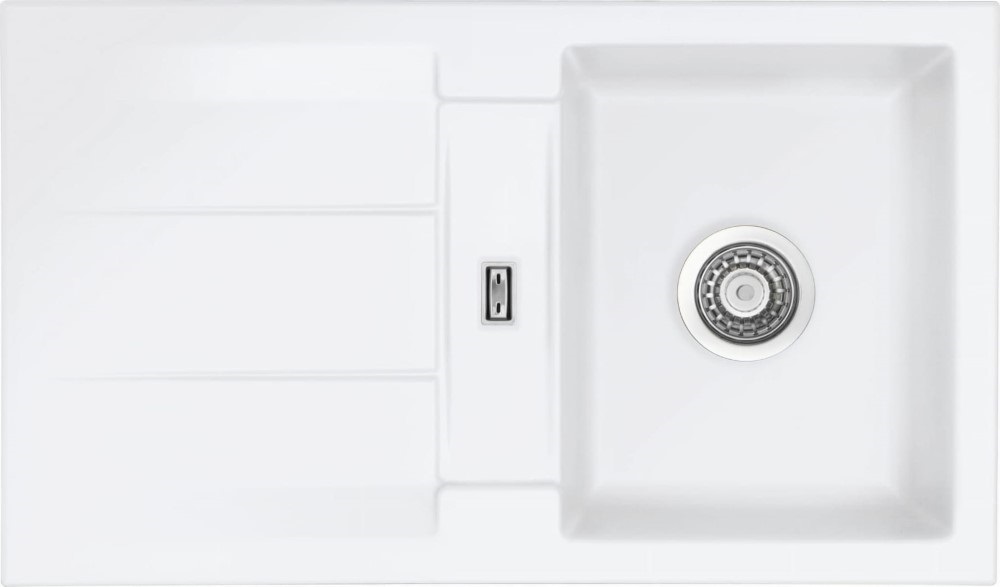 Zlew SystemCeram GENEA 87 POLAR 13 (biały mat) (50910113)