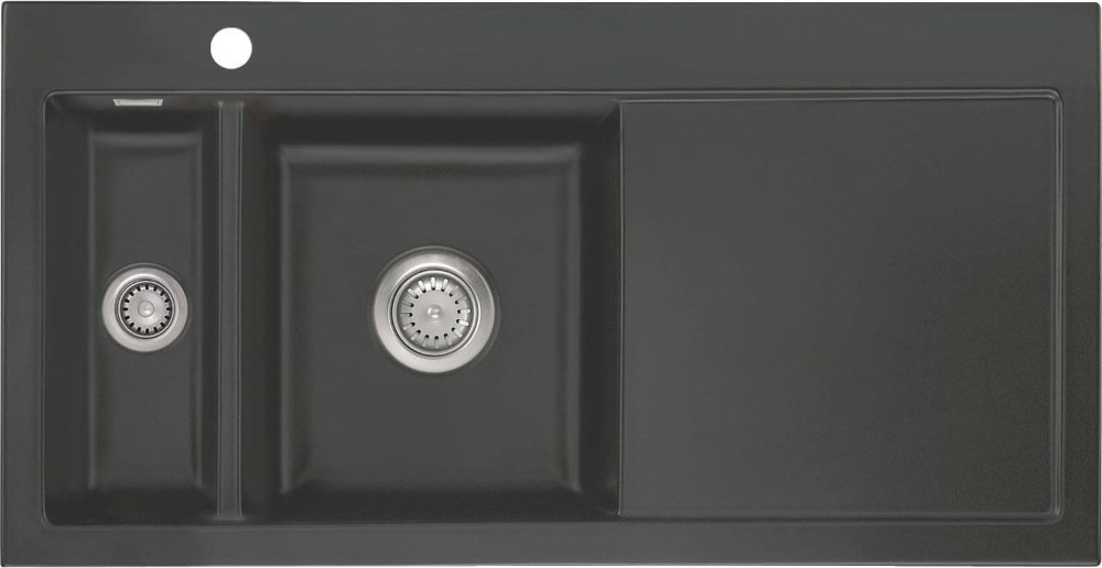 Zlew SystemCeram MERA 100 | komora LEWA | SCHIEFER 85 (50770185)