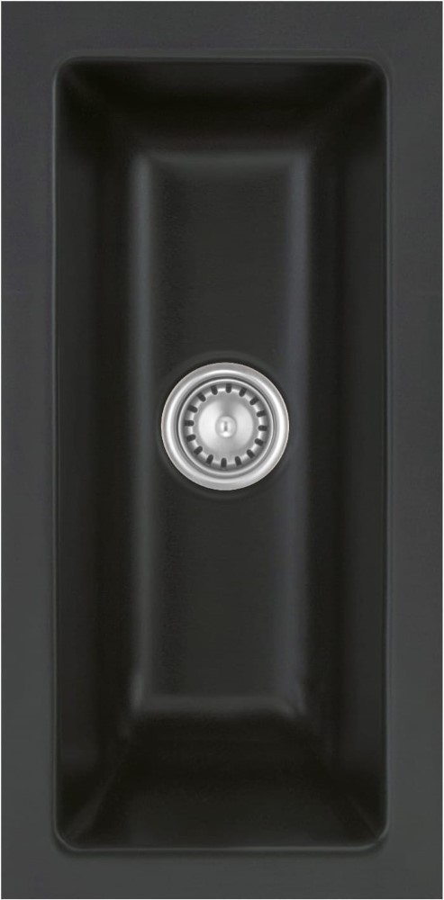 Zlew SystemCeram MERA 24-F/O NIGRA 87 (czarny mat) (51460187)