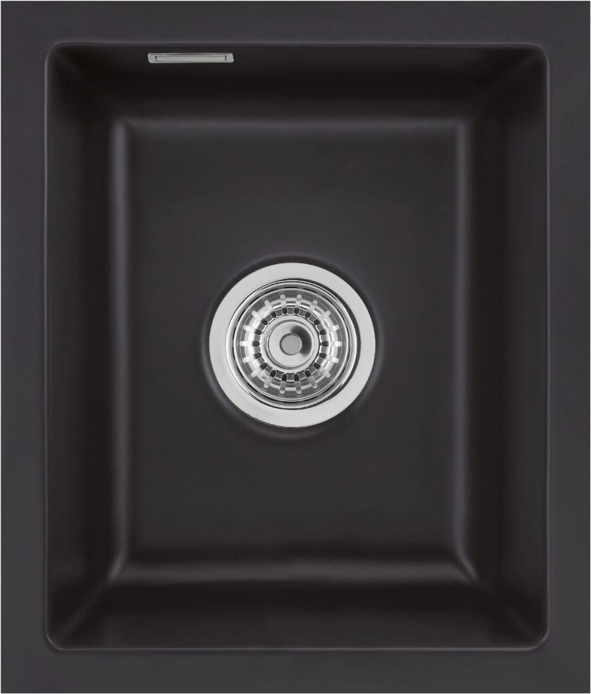 Zlew SystemCeram MERA 39-F/O NIGRA 87 (czarny mat) (51610187)