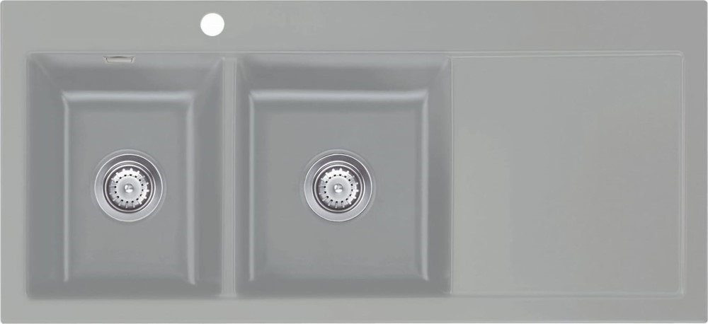 Zlew SystemCeram MERA DOUBLE | komora LEWA | TITAN 78 (50790178)