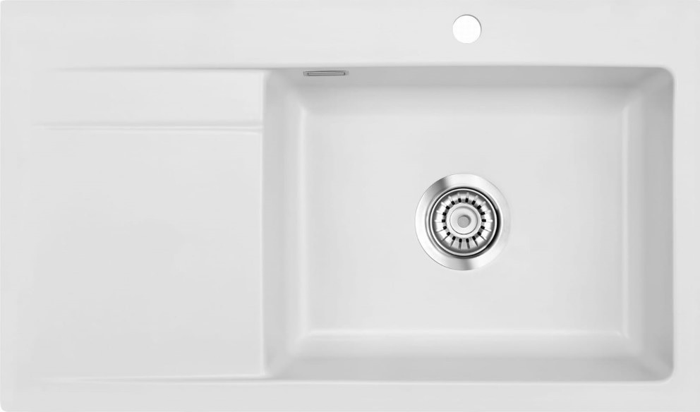 Zlew SystemCeram STEMA 86SL | komora PRAWA | SATIN 20 (50100120)
