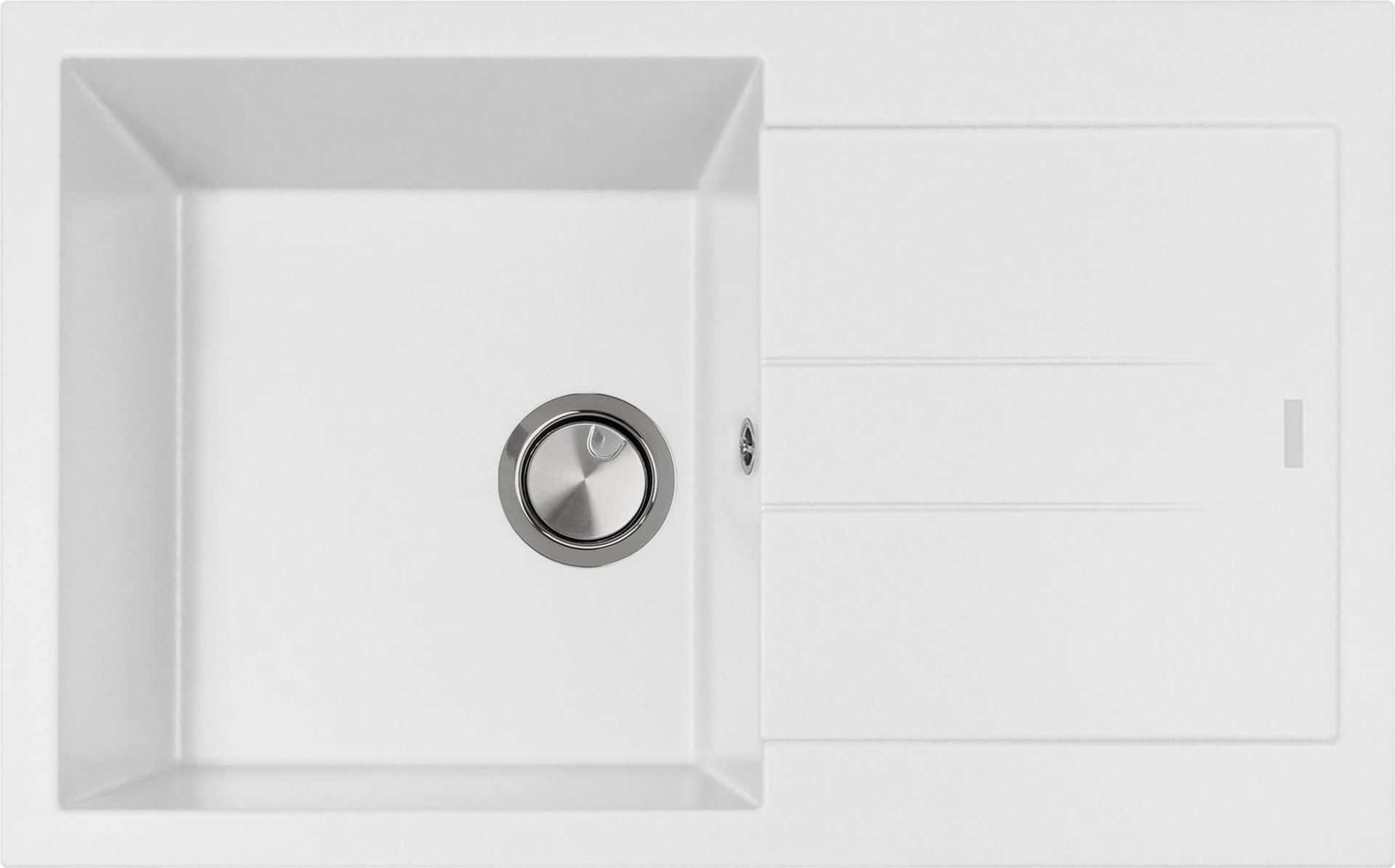 Zlew PLADOS ELEGANCE 78.10 MLECZNY (white 58) (AM781058)