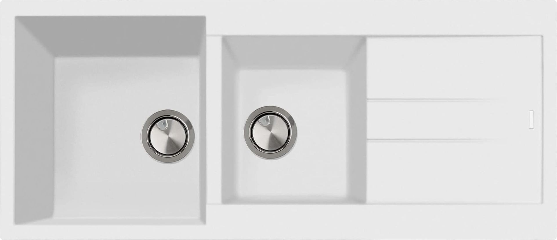 Zlew PLADOS ELEGANCE 116.20 MLECZNY (white 58) (AM1162058)