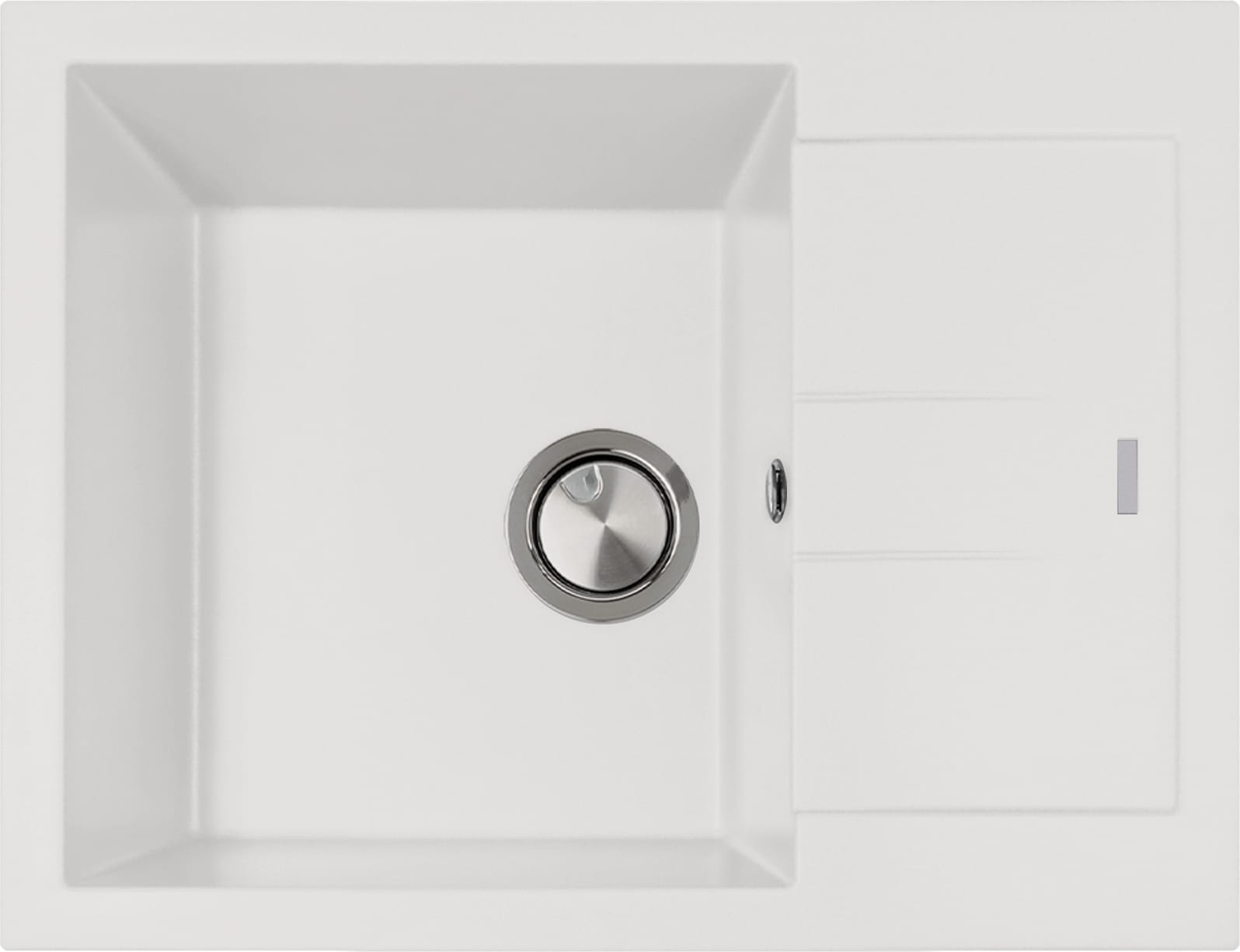 Zlew PLADOS ELEGANCE 65.10 MLECZNY (white 58) (AM651058)