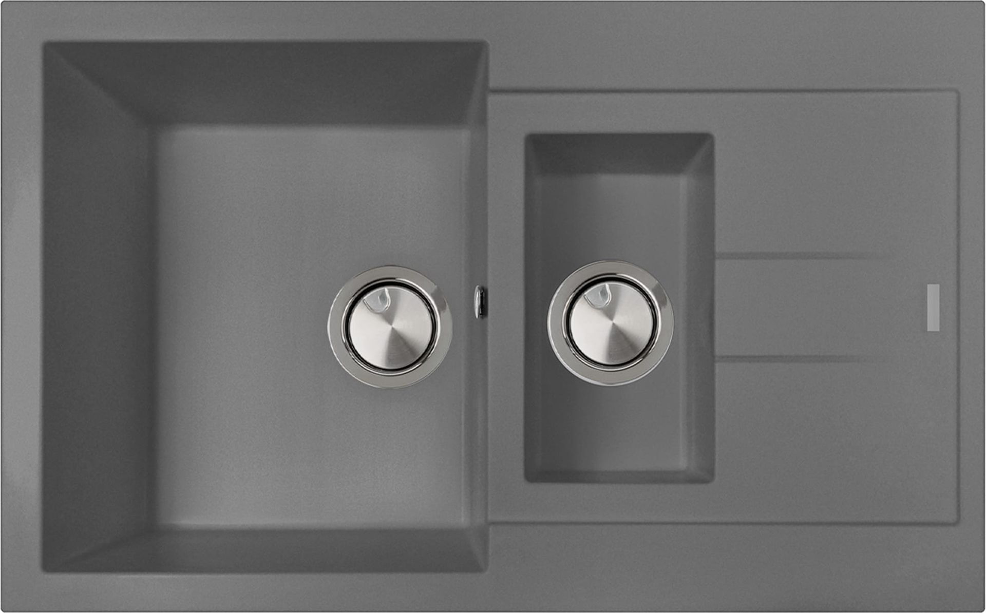 Zlew PLADOS ELEGANCE 78.15 TITANIUM METAL (szary metalik 42) (AM781542)