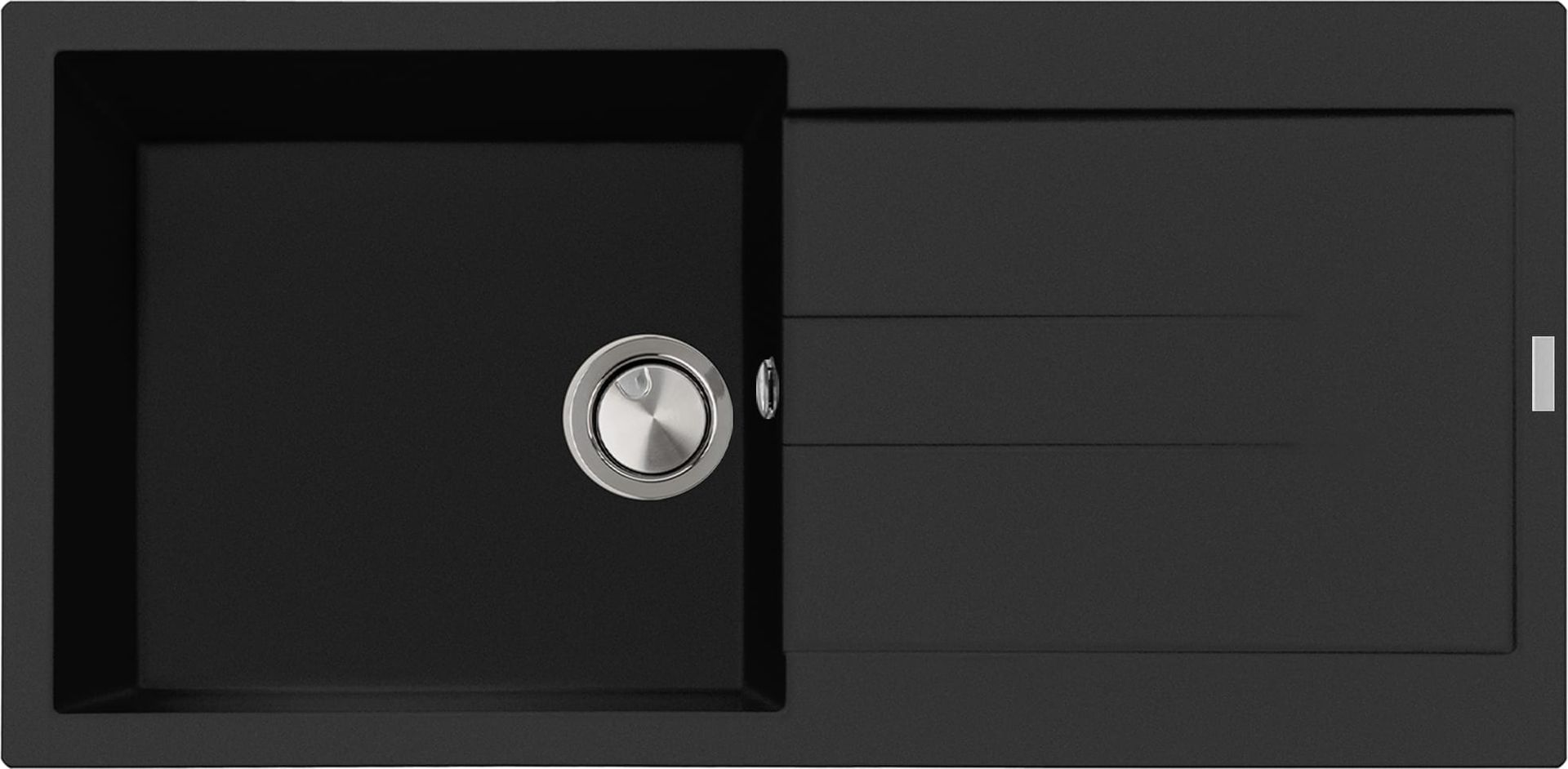 Zlew PLADOS ELEGANCE 99.10 CZARNY MAT (black mat 70) (AM991070)