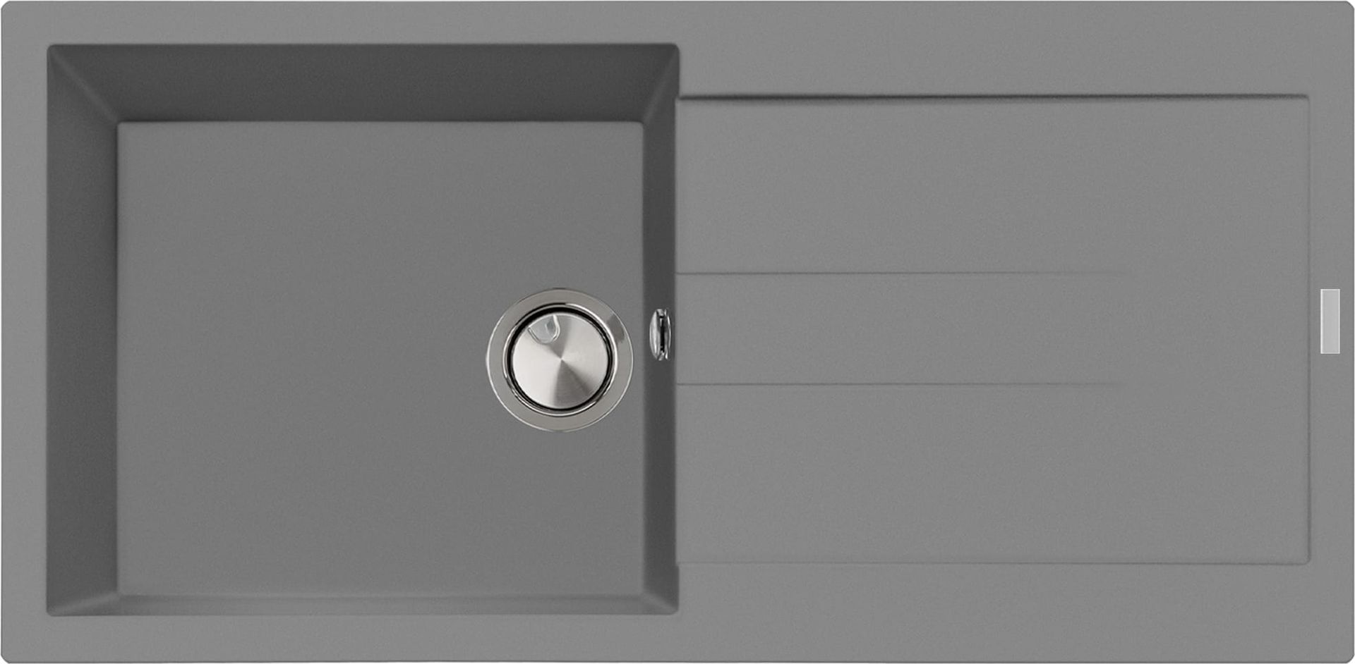 Zlew PLADOS ELEGANCE 99.10 TITANIUM METAL (szary metalik 42) (AM991042)