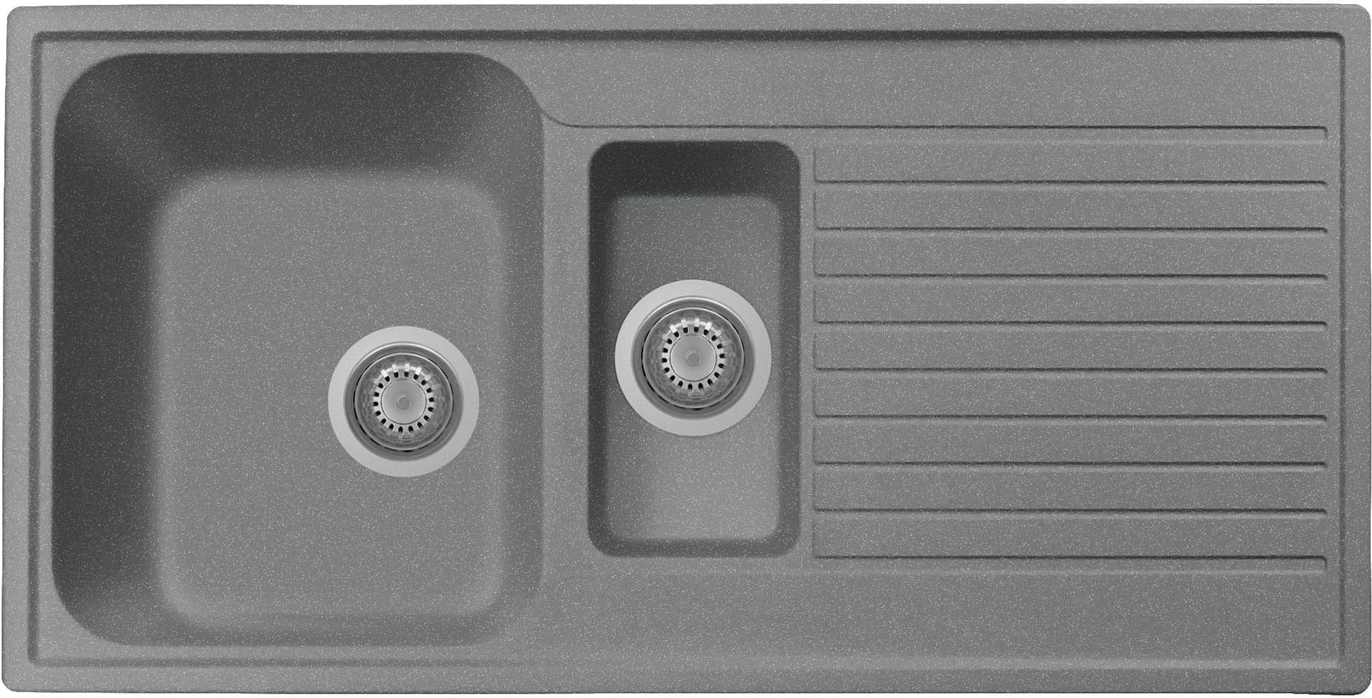 Zlew PLADOS ATLANTIC 99.15 TITANIUM METAL (szary metalik 42) (PL099142)
