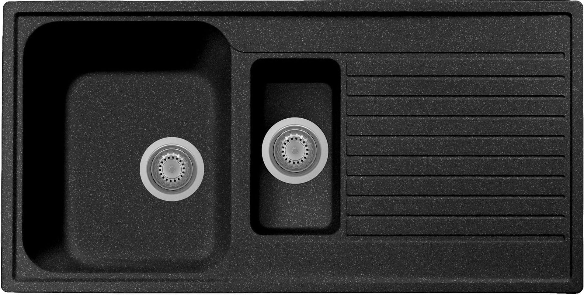 Zlew PLADOS ATLANTIC 99.15 CZARNY METAL (black metalik 44) (PL099144)