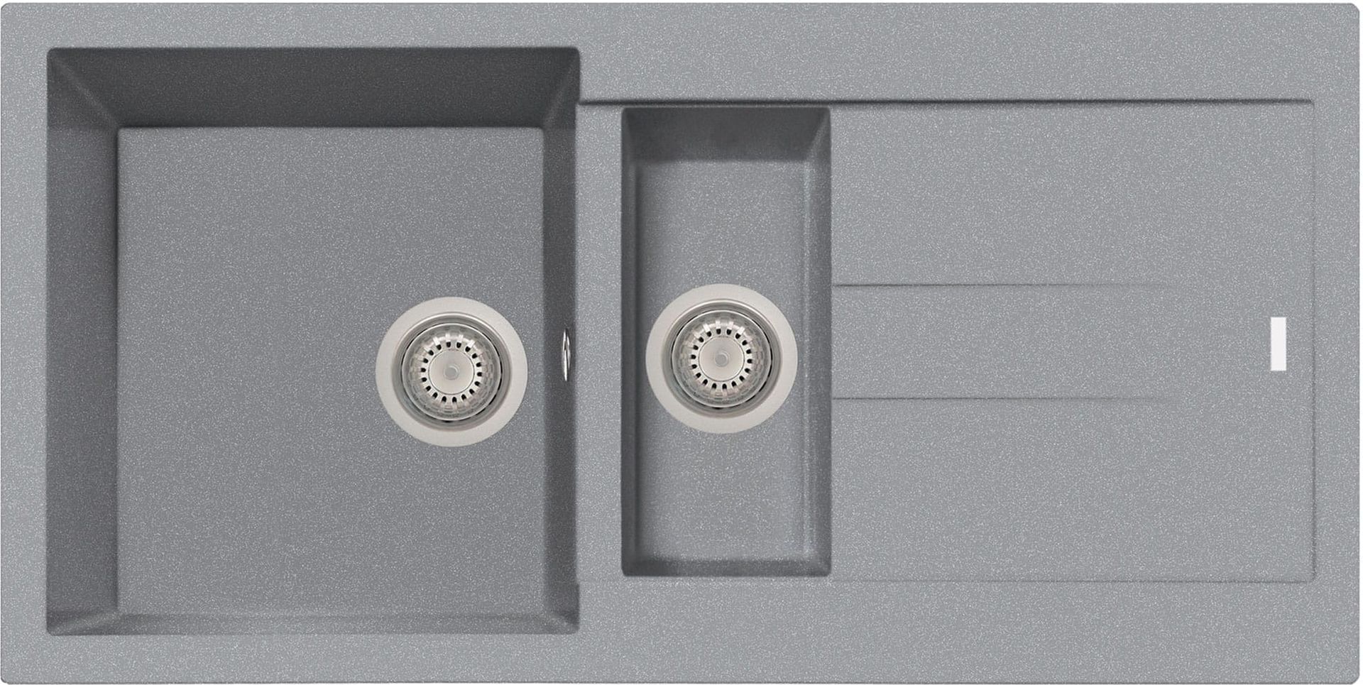 Zlew PLADOS ELEGANCE 99.15 TITANIUM METAL (szary metalik 42) (AM991542)