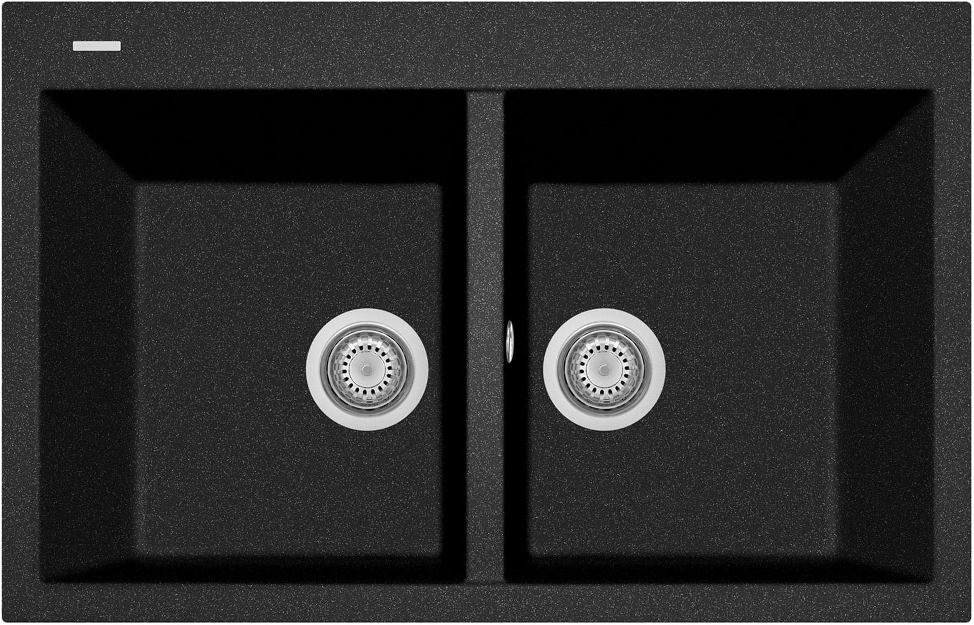 Zlew PLADOS ONE 7920 CZARNY METAL (black metalik 44) (ON792044)