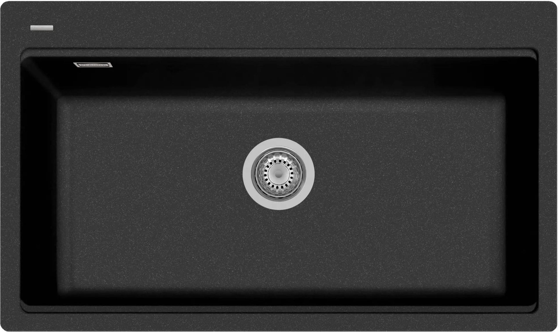 Zlew PLADOS LUX 86.10 CZARNY METAL (black metalik 44) (LX861044)