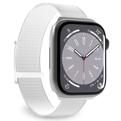 Pasek PURO Nylon Sport do Apple Watch (38/40/41mm) Biały