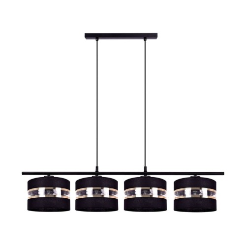 Nicea lampa wisząca 4xE27 czarna K-5203
