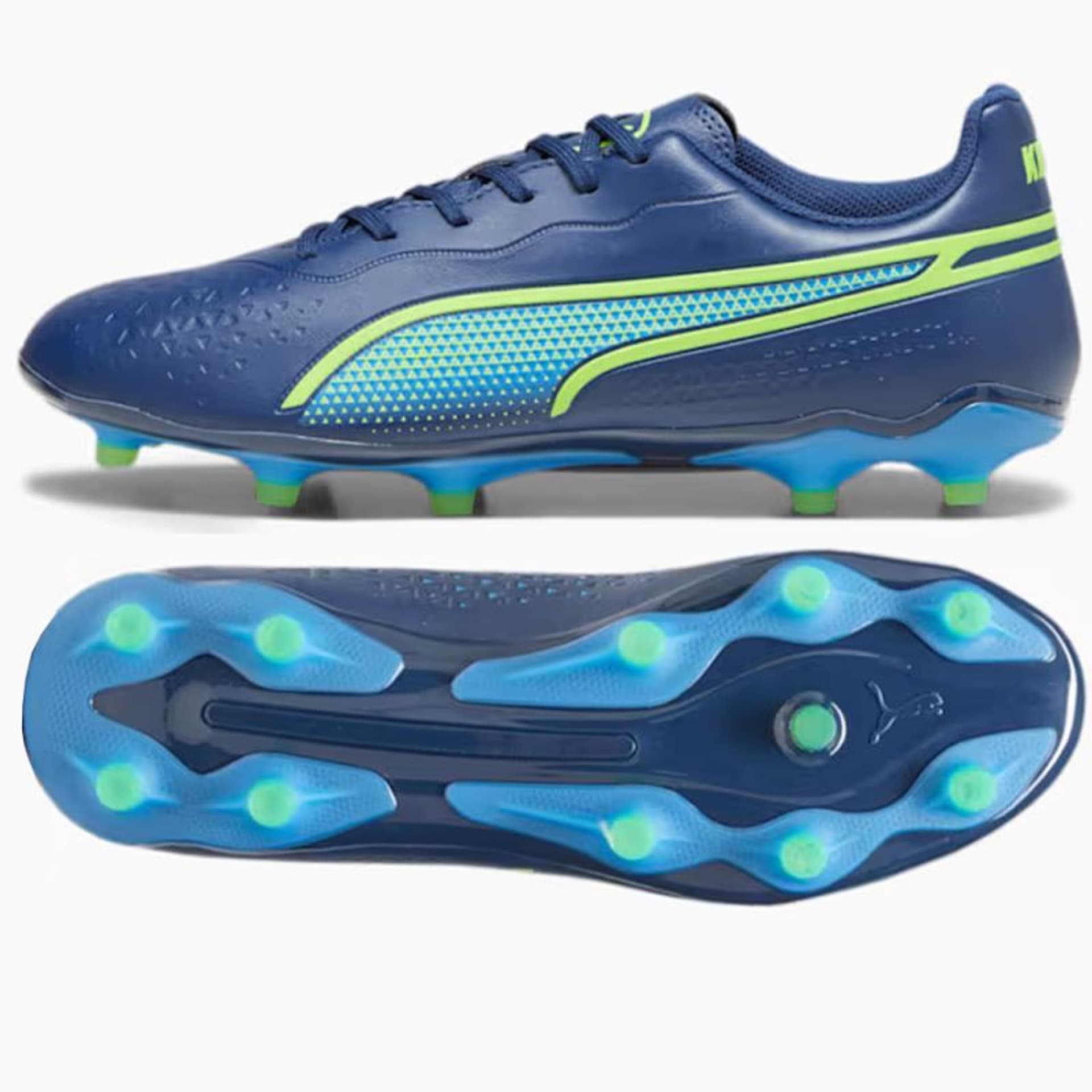 Buty piłkarskie Puma King Match FG/AG M 107570 (kolor Niebieski, rozmiar 45)