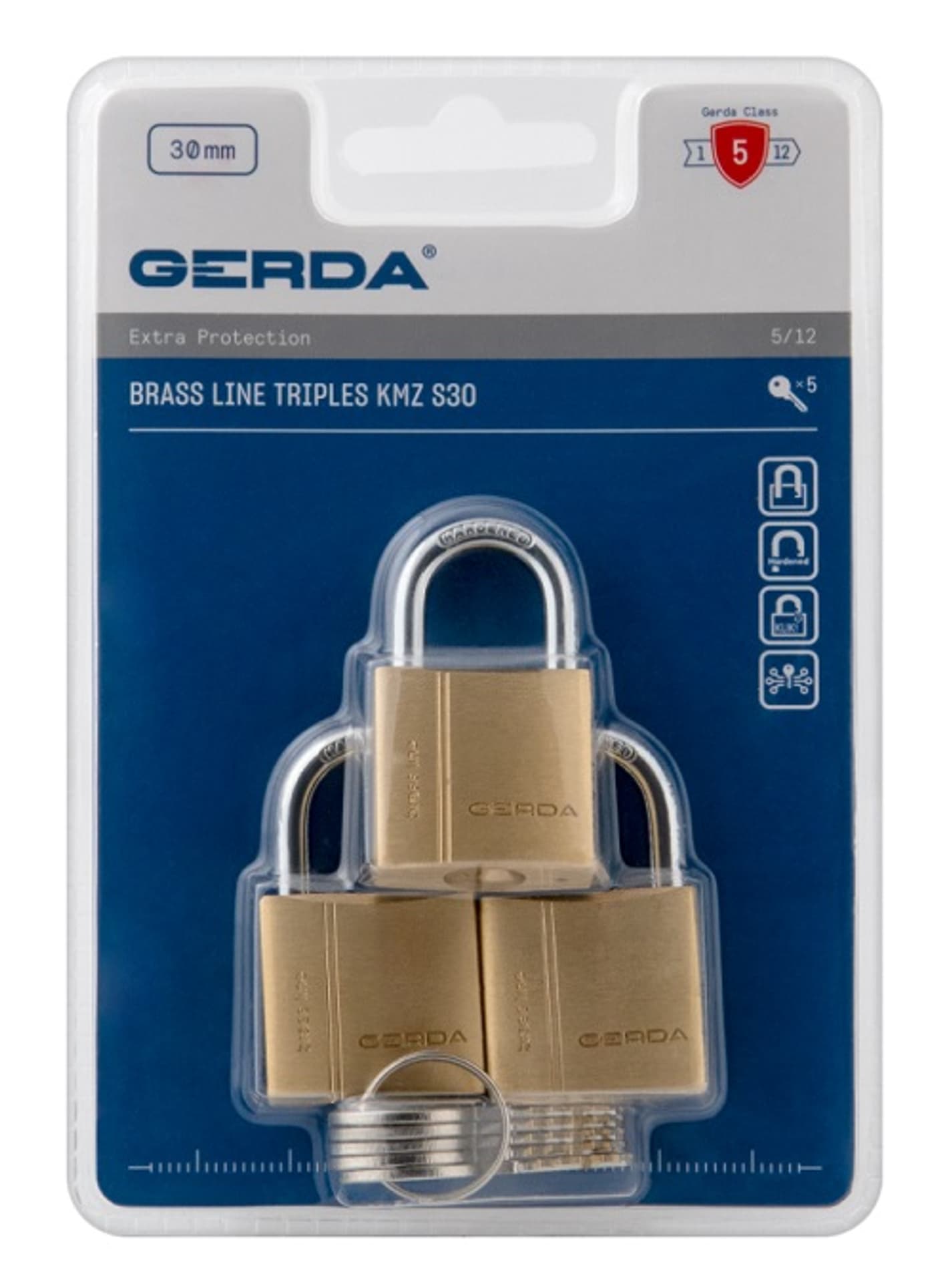 ZESTAW 3-TRIPLES KŁÓDEK MOSIĘŻNYCH BRASS LINE KMZ S30, BLIS