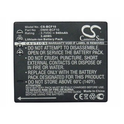 Cameron Sino Panasonic DMW-BCF10E 940mAh 3.48Wh Li-Ion 3.7V () GC-BDC134