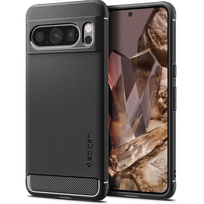 Etui SPIGEN Rugged Armor do Google Pixel 8 Pro Czarny-matowy