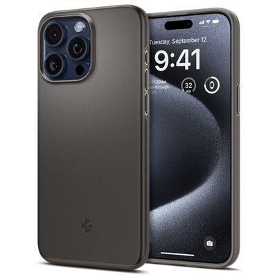 Etui APPLE IPHONE 15 PRO Spigen Thin Fit Gunmetal