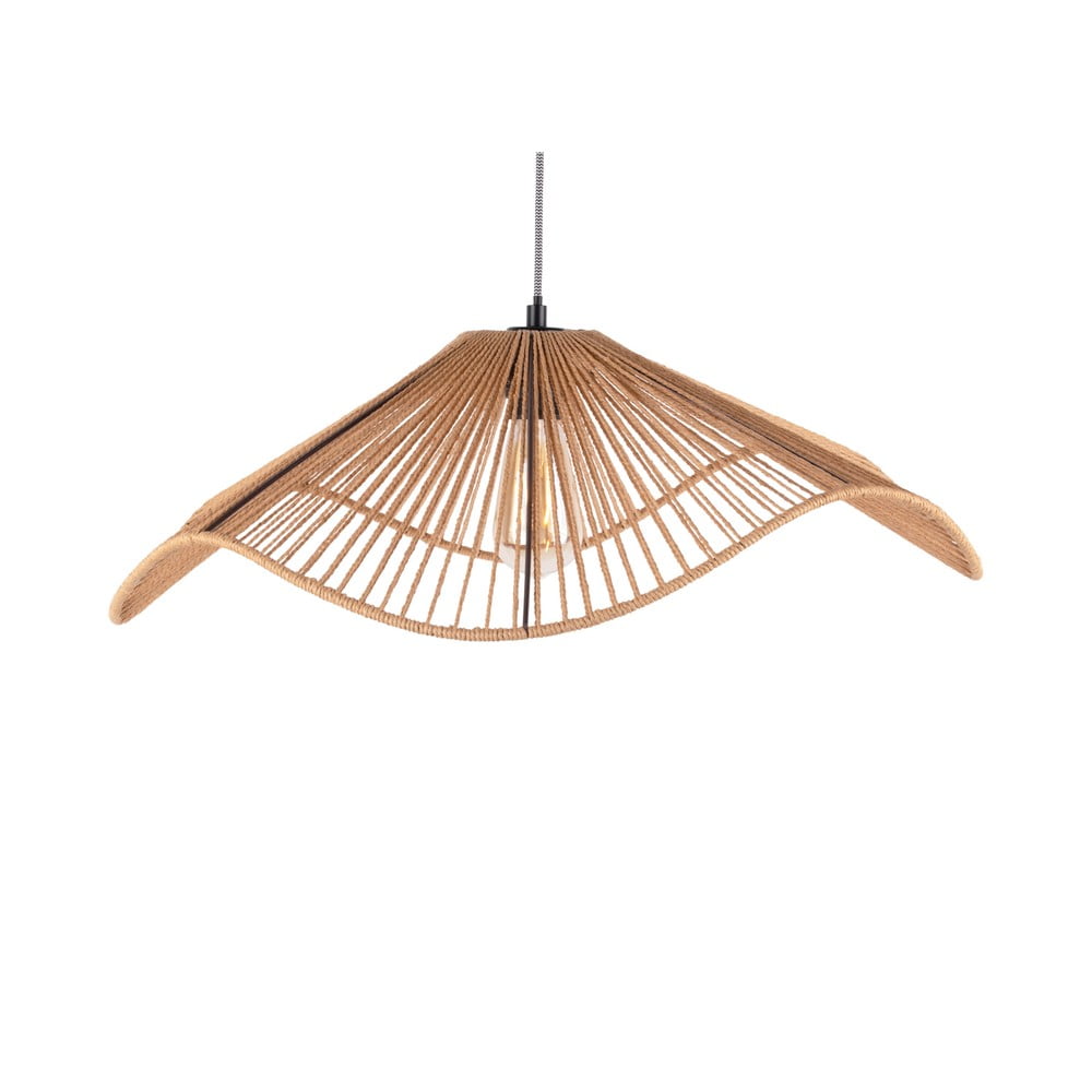 Lampa wisząca w kolorze złota z kloszem z plecionki papierowej ø 62 cm Sombra – Leitmotiv