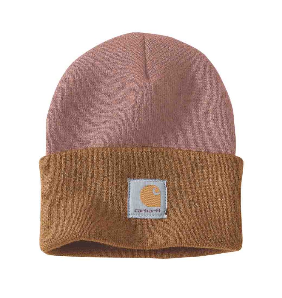 Czapka zimowa Carhartt Knit Cuffed Tow-Tone Beanie Cameo Brown