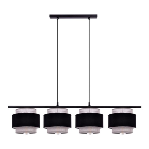 Etela lampa wisząca 4xE27 czarna K-5173