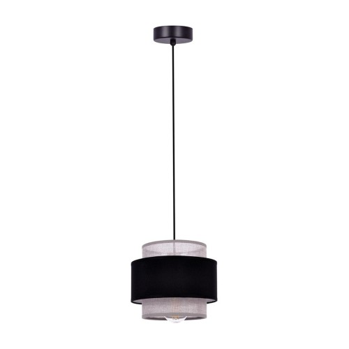 Etela D20 lampa wisząca 1xE27 czarna K-5170