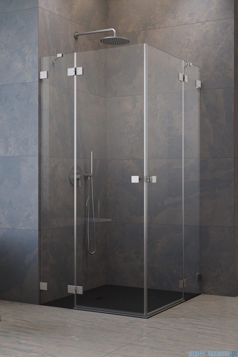 Radaway Essenza Pro Brushed Nickel Kdd kabina 100x80 cm szczotkowany nikiel 10096100-91-01L/10096080-91-01R