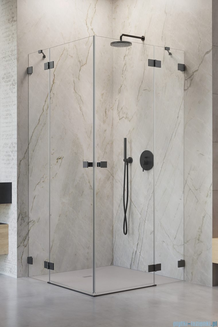 Radaway Essenza Pro Brushed GunMetal Kdd kabina 100x90 cm szczotkowany grafit 10096100-92-01L/10096090-92-01R