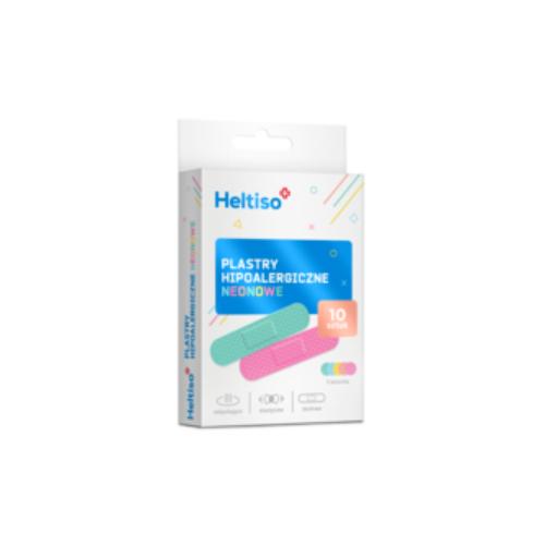 Heltiso Plastry hipoalergiczne Neonowe, 10szt.