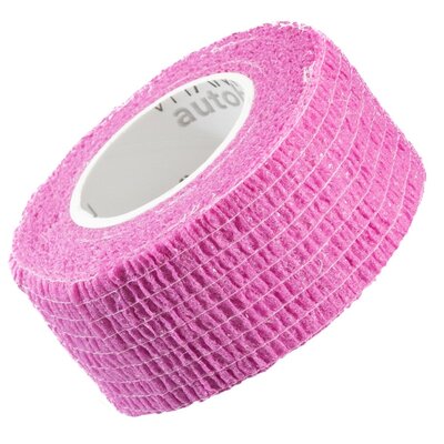 Vitammy Autoband kolor różowy 2,5cm x 450cm Elastyczny bandaż kohezyjny samoprzylepny