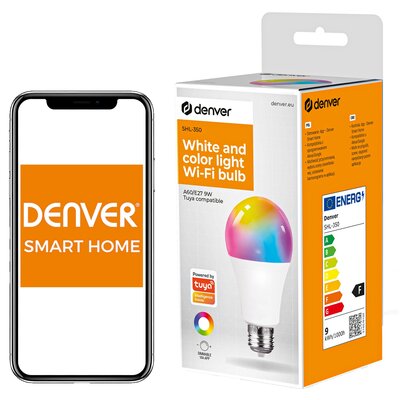 Denver Denver SHL-350 E27 9W żarówka LED matowa RGBW WLAN