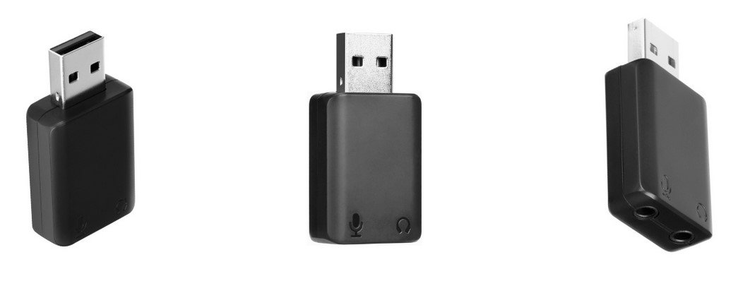 Saramonic EA2 Adapter audio 2x mini Jack TRS / USB-A