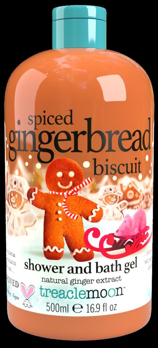 Treaclemoon Spiced Gingerbread Biscuit Pierniczkowy żel pod prysznic i płyn do kąpieli 500 ml