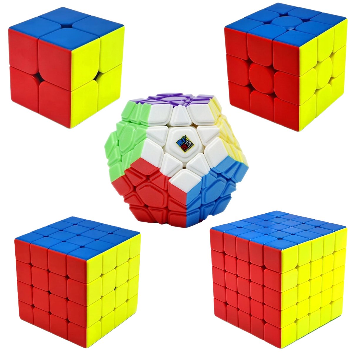 Zestaw Kostka Rubika 2x2 + 3x3 + 4x4 + 5x5 + Megaminx MoYu
