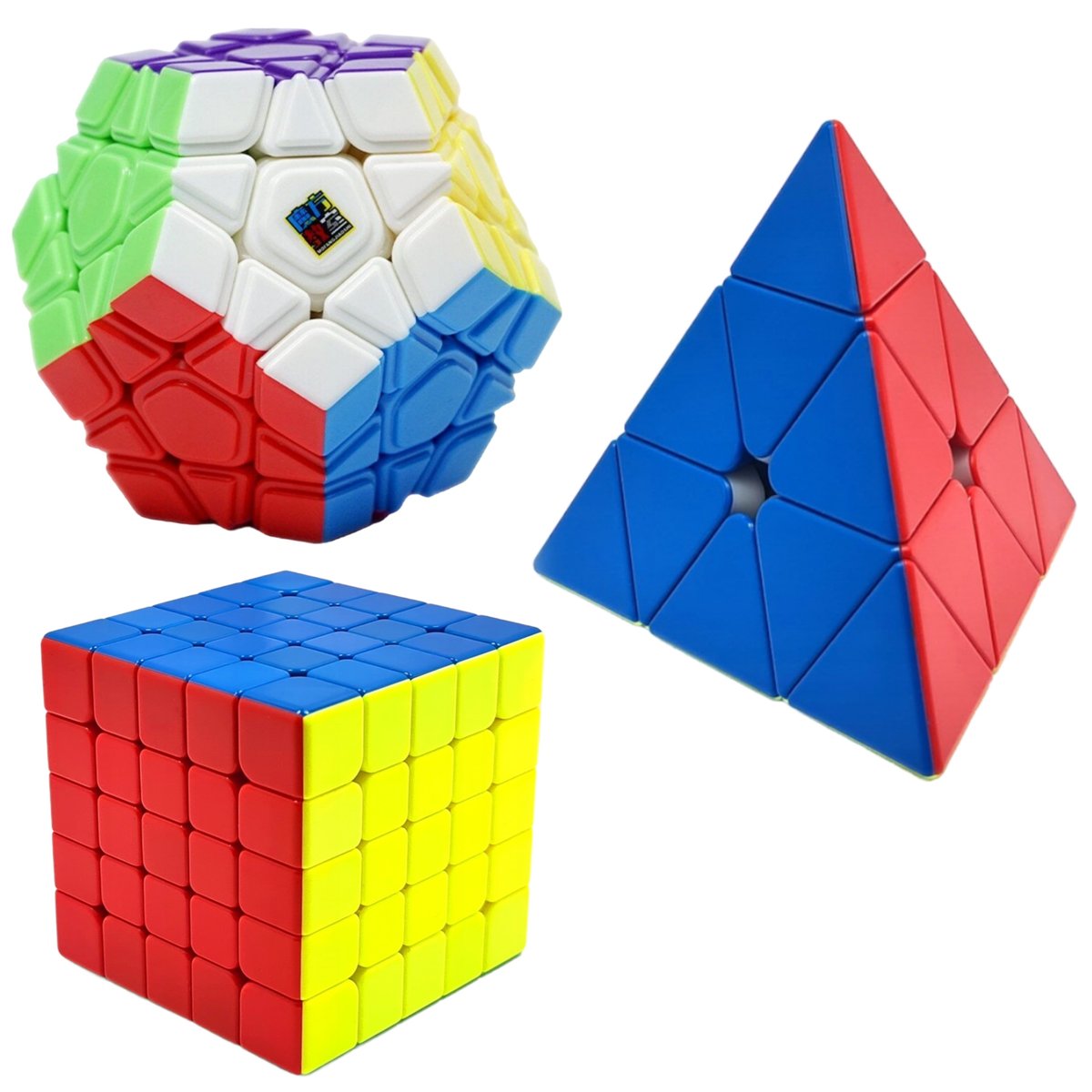 Zestaw Kostka Rubika 5x5 + Piramida + Megaminx MoYu