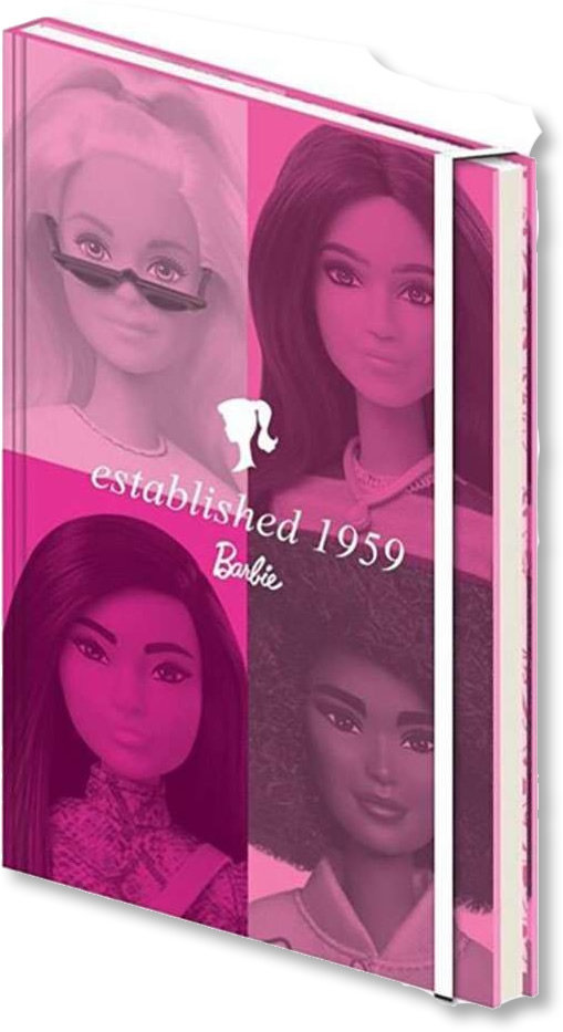 Zdjęcia - Naklejki i kartki Barbie Established 1959 - notes A5 