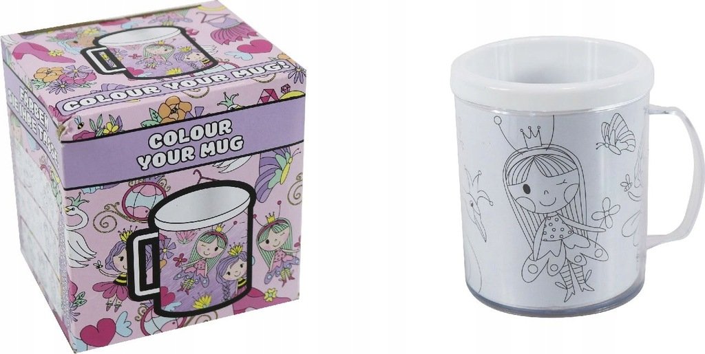 Pokoloruj swój kubek księżniczka