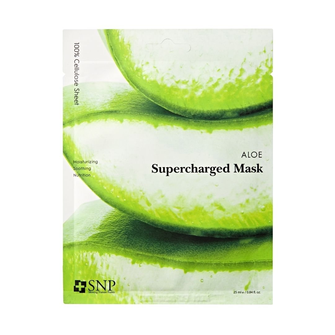 Snp, Aloe Supercharged Mask, Łagodząca Maska W Płachcie Z Aloesem, 25 Ml