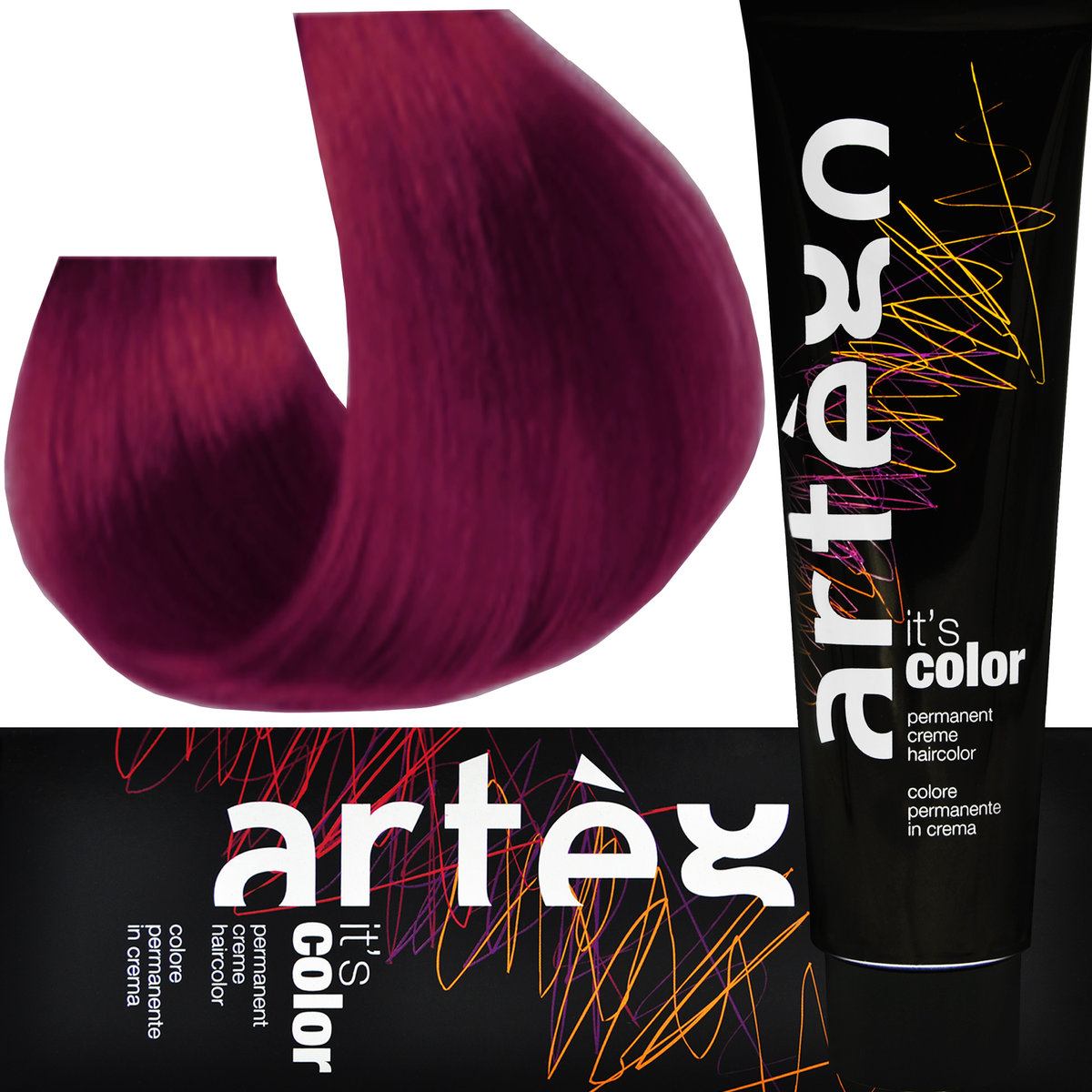 Artego farba IT`S COLOR ac 7,56 > 7RMR średni mahoniowy rudy blond