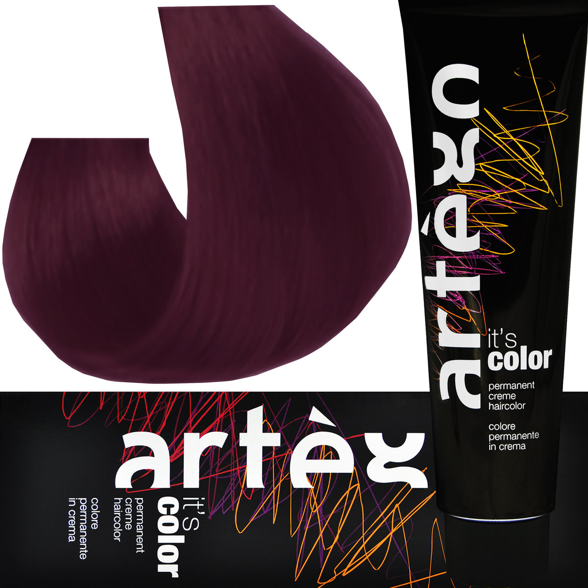 Artego farba IT`S COLOR ac 6,56 > 6RMR ciemny mahoniowy rudy blond