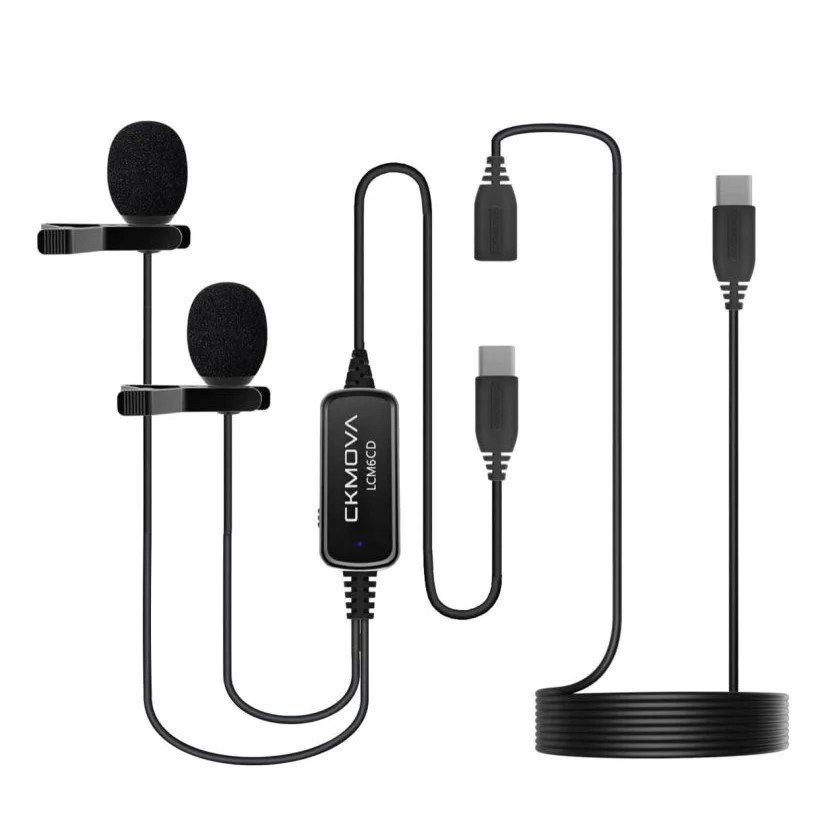 Ckmova, Lcm6cd-podwójny Mikrofon Krawatowy Na Usb C