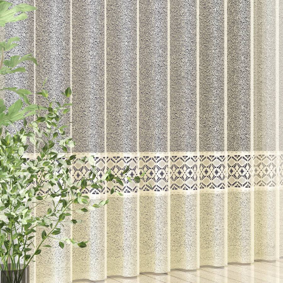 Firanka siatka gotowa na taśmie z gipiurą Dita 250  x 170 [cm]