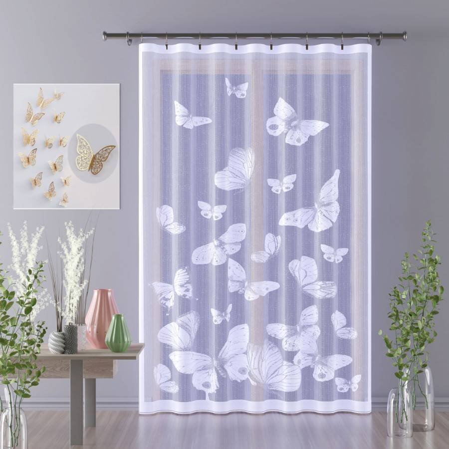 Firanka X żakardowa panel Vice Versa Motyle 150 x 250 [cm]