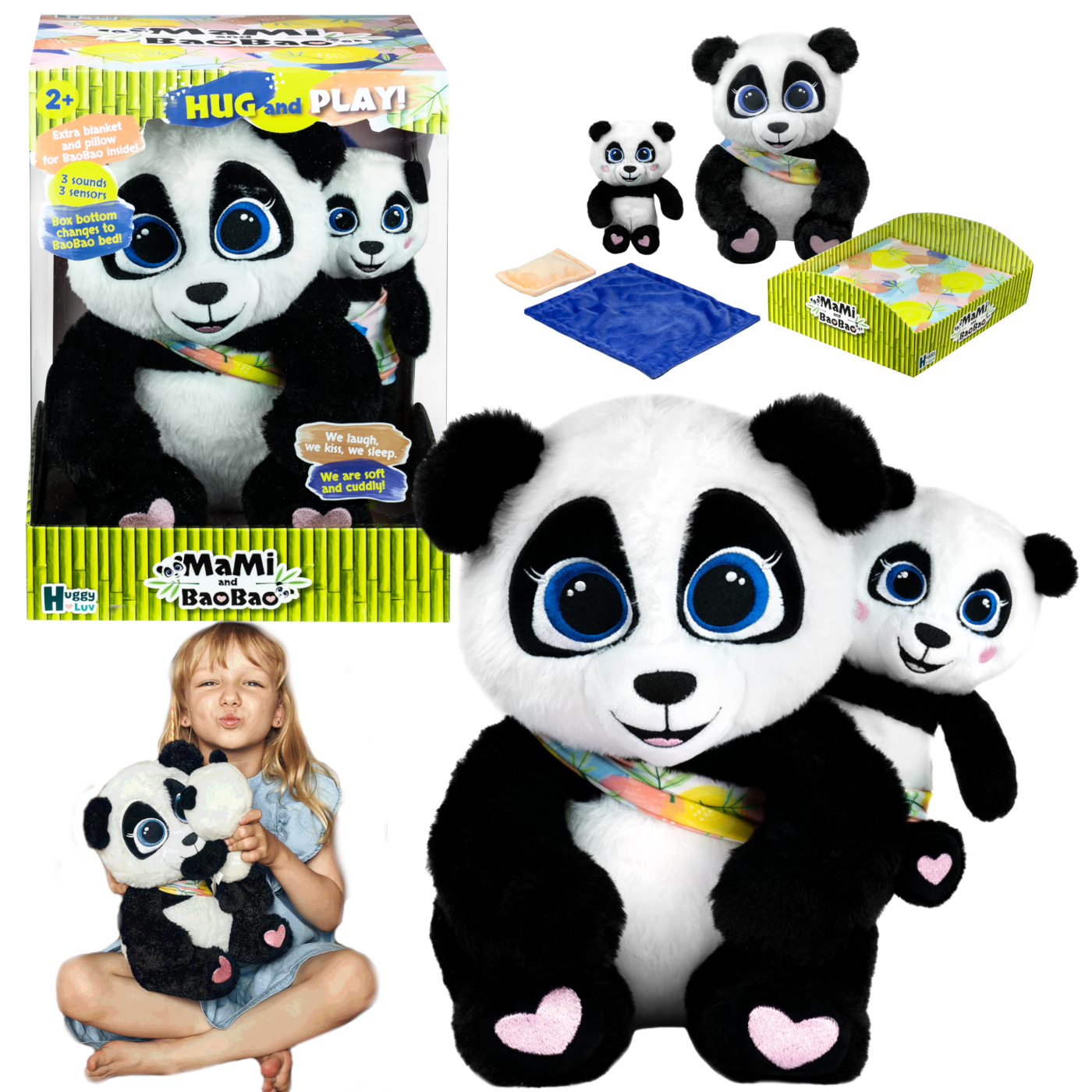 TM Toys Interaktywna Panda Mami i Dziecko BaoBao