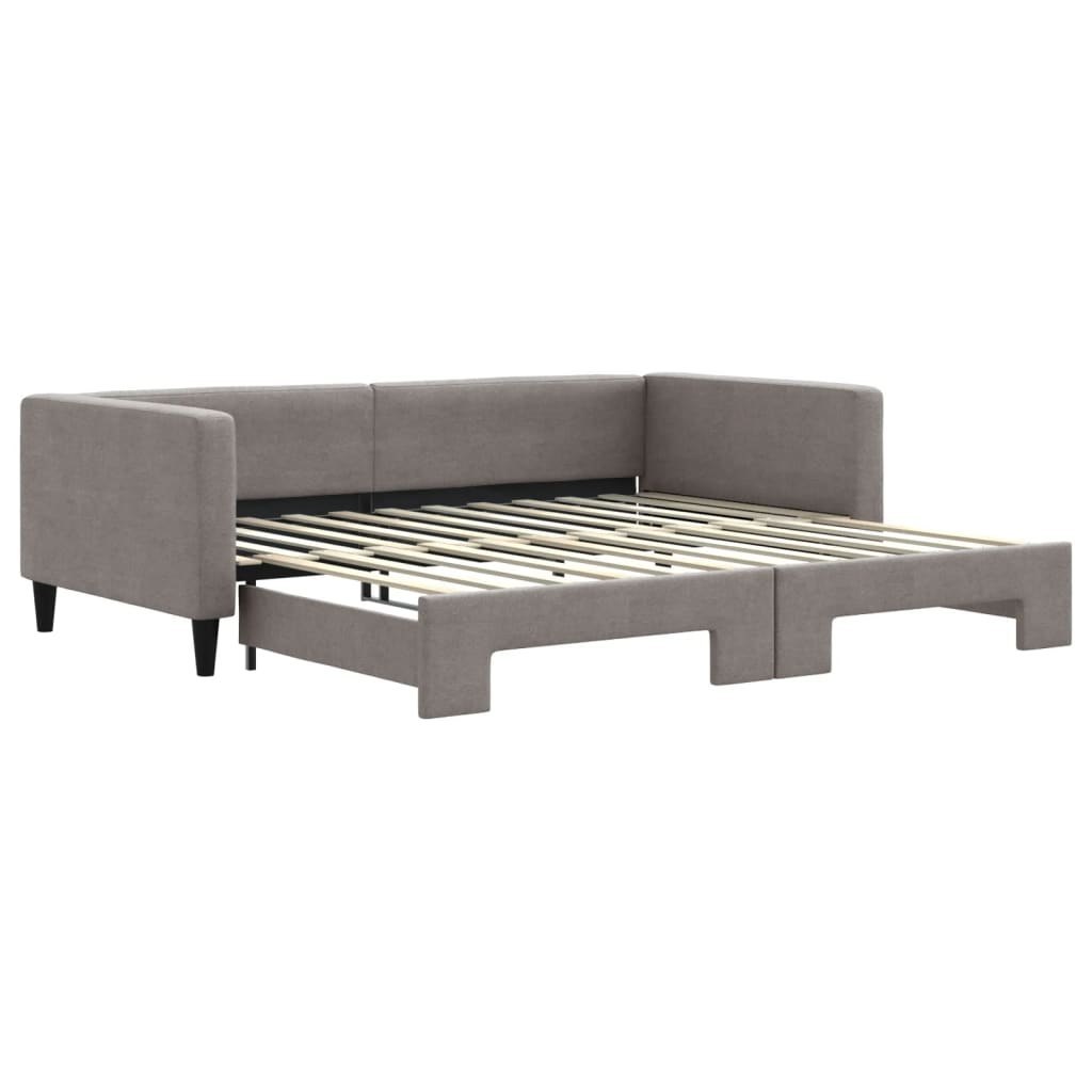 Sofa rozsuwana, kolor taupe, 100x200 cm, tkanina Lumarko!