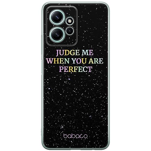ERT GROUP etui na telefon Xiaomi REDMI NOTE 12 4G, case oryginalny i oficjalnie licencjonowany przez Babaco, wzór Judge me 002, optymalnie dopasowane, plecki z TPU