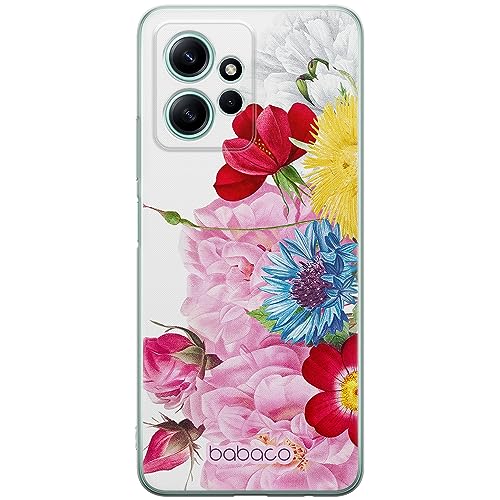 ERT GROUP etui na telefon Xiaomi REDMI NOTE 12 4G, case oryginalny i oficjalnie licencjonowany przez Babaco, wzór Flowers 056, optymalnie dopasowane, plecki z TPU